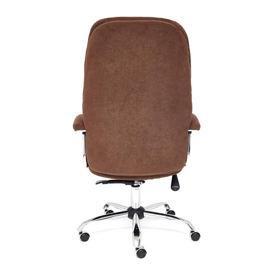 Офисное кресло SOFTY LUX флок, коричневый, арт.13595 в Улан-Удэ - изображение 4