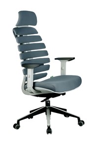 Офисное кресло Riva Chair SHARK (Серый/серый) в Улан-Удэ