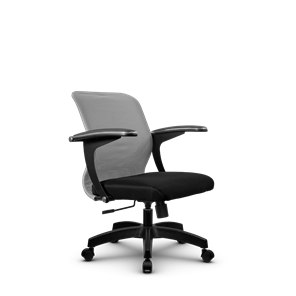 Офисное кресло SU-M-4/подл.160/осн.001, Светло-серый/Черный в Улан-Удэ