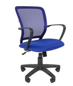 Офисное кресло CHAIRMAN 698 black TW-05, ткань, цвет синий в Улан-Удэ