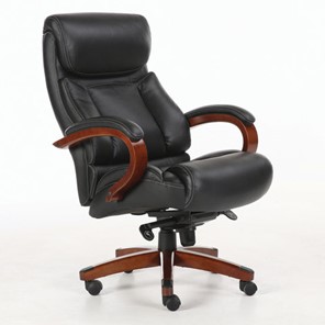 Кресло компьютерное Brabix Premium Infinity EX-707 (дерево, натуральная кожа, черное) 531826 в Улан-Удэ