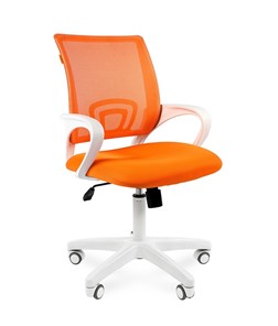 Кресло CHAIRMAN 696 white, ткань, цвет оранжевый в Улан-Удэ - предосмотр