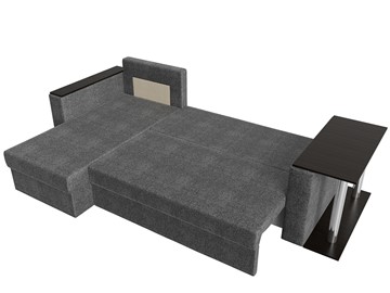Угловой диван с оттоманкой Атланта Лайт, Серый (рогожка) в Улан-Удэ - предосмотр 5