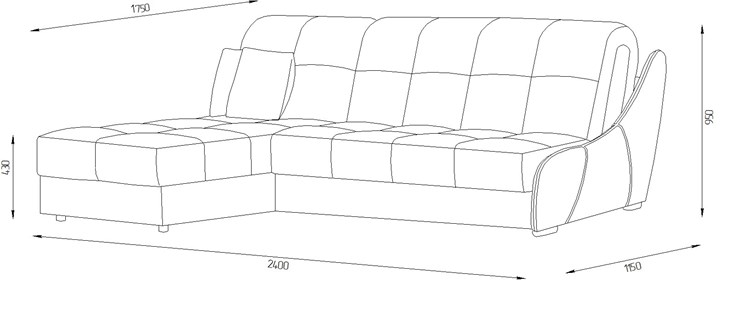Угловой диван Токио (ППУ) в Улан-Удэ - изображение 1