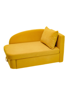Мягкий диван правый Тедди желтый в Улан-Удэ