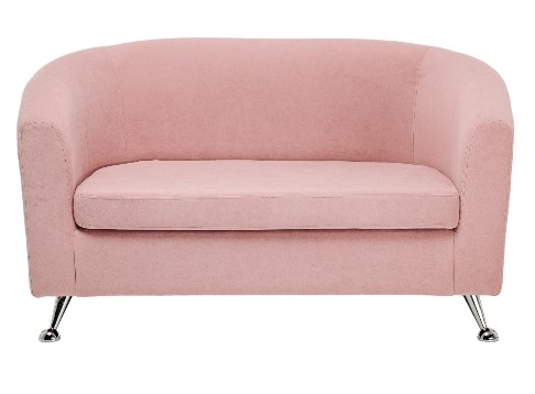 Прямой диван Брамс 2Д розовый в Улан-Удэ - изображение