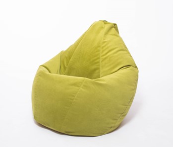 Кресло-мешок Груша малое, велюр однотон, травянное в Улан-Удэ - предосмотр