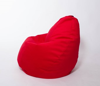 Кресло-мешок Груша большое, велюр однотон, красное в Улан-Удэ - предосмотр 1