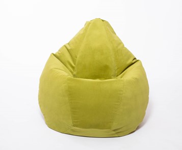 Кресло-мешок Груша малое, велюр однотон, травянное в Улан-Удэ - предосмотр 1