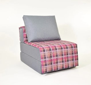 Бескаркасное кресло-кровать Харви, серый - квадро в Улан-Удэ
