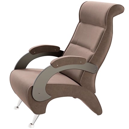 Кресло Деметрио 9Д (каркас венге, м/э коричневый) в Улан-Удэ - изображение
