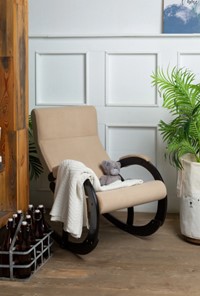 Кресло-качалка в гостиную Корсика, ткань Amigo Beige 34-Т-AB в Улан-Удэ - предосмотр 8