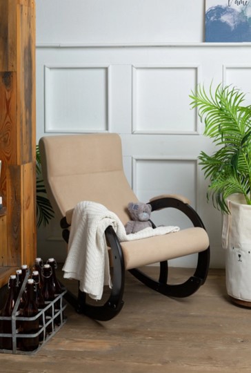 Кресло-качалка в гостиную Корсика, ткань Amigo Beige 34-Т-AB в Улан-Удэ - изображение 8