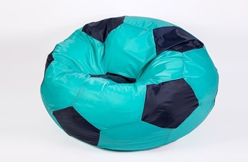 Кресло-мешок Мяч большой, бирюзово-черный в Улан-Удэ