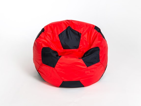 Кресло-мешок Мяч большой, красно-черный в Улан-Удэ - изображение