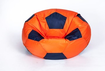 Кресло-мешок Мяч большой, оранжево-черный в Улан-Удэ
