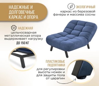 Кресло-кровать Абри опора металл (синий) в Улан-Удэ - предосмотр 10