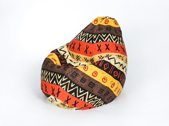 Кресло-мешок Груша среднее, жаккард, африкан в Улан-Удэ - изображение