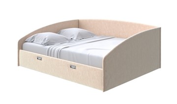 Двуспальная кровать Bono 160х200, Флок (Бентлей Песок) в Улан-Удэ
