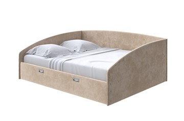 Кровать в спальню Bono 160х200, Велюр (Лофти Тауп) в Улан-Удэ