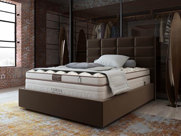 Кровать Chocolate Compact/Island M 160х200, Микровелюр (Manhattan Лесной каштан) в Улан-Удэ