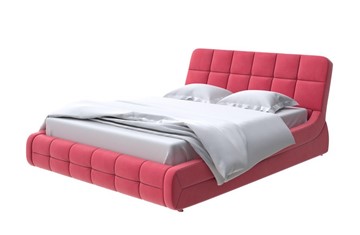 Кровать спальная Corso-6 200х200, Велюр (Forest 13 Красный) в Улан-Удэ