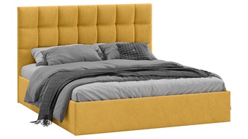 Кровать 2-спальная Эмбер тип 1 (Микровелюр Wellmart Yellow) в Улан-Удэ