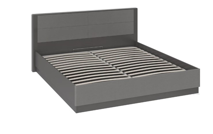 Кровать с подъемным механизмом Наоми 1600, цвет Фон серый, Джут СМ-208.01.02 в Улан-Удэ - изображение 1