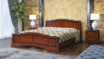 Полуторная кровать Карина-6 (Орех) 140х200 в Улан-Удэ