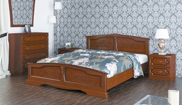 Полуторная кровать Елена (Орех) 140х200 в Улан-Удэ