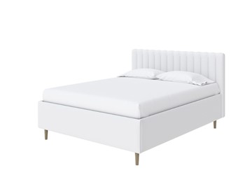 Кровать с бельевым ящиком Madison Lite 160x200, Экокожа (Белый) в Улан-Удэ