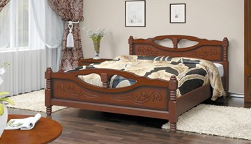 Двуспальная кровать Елена-4 (Орех) 160х200 в Улан-Удэ