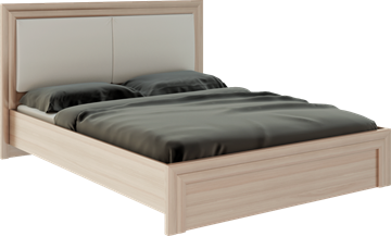 Спальная кровать Глэдис М31 (Шимо светлый/Белый текстурный) в Улан-Удэ