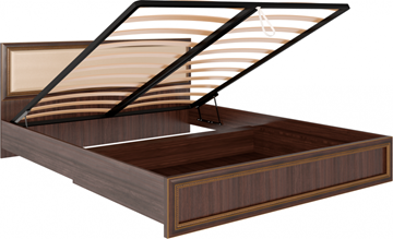 Кровать с подъемным механизмом Беатрис М11 с мягким изголовьем (Орех Гепланкт) в Улан-Удэ