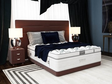 Кровать в спальню Modern/Basement 180х200, Флок (Велсофт Спелая слива) в Улан-Удэ