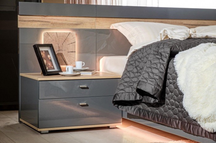 Модульная спальня Фиджи, Дуб золотой/Антрацит в Улан-Удэ - изображение 7
