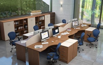 Мебель для персонала IMAGO - рабочее место, шкафы для документов в Улан-Удэ