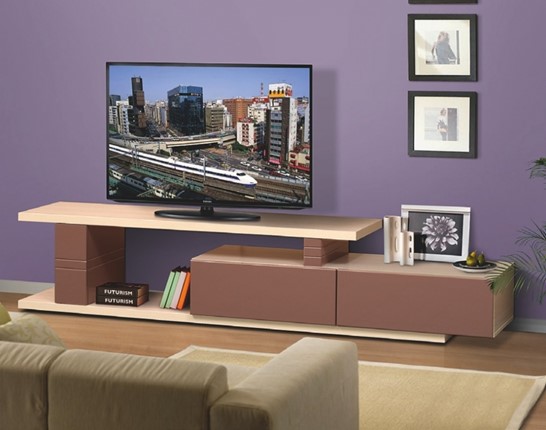ТВ-тумба 4, цвет Капучино, Туя светлая в Улан-Удэ - изображение