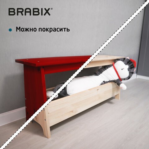 Скамья-тумба сосна, BRABIX "Scandi Wood SC-003", 1000х250х450 мм, 641889, 006.02.35 в Улан-Удэ - изображение 4