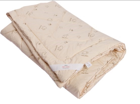 Одеяло Овечья шерсть, теплое, ПВХ, тик в Улан-Удэ - изображение