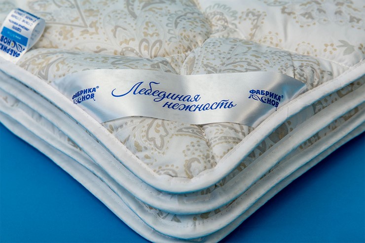 Одеяло всесезонное полутороспальное Лебединая нежность в Улан-Удэ - изображение 1