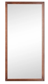 Зеркало навесное в гардероб Ника (Средне-коричневый) 119,5 см x 60 см в Улан-Удэ