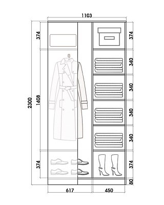Угловой детский шкаф Хит-У-23-4-77-17, Абстракция №1, Венге в Улан-Удэ - изображение 2