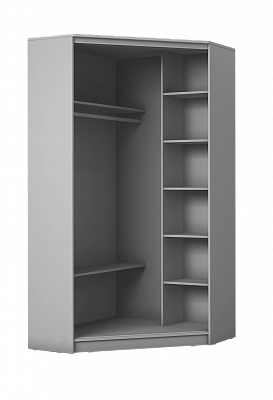 Шкаф угловой Хит-У-22-4-77-17, Абстракция №1, Белый в Улан-Удэ - изображение 1