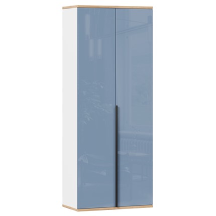 Шкаф двухстворчатый Урбан 528.050, белый/капри синий в Улан-Удэ - изображение