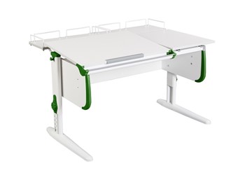 Детский стол-трансформер 1/75-40 (СУТ.25) + Polka_z 1/600 (2шт) белый/серый/Зеленый в Улан-Удэ