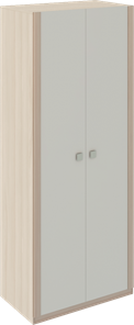 Шкаф распашной Глэдис М22 (Шимо светлый/Белый текстурный) в Улан-Удэ