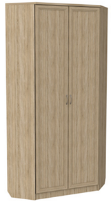 Шкаф распашной 401 угловой со штангой, цвет Дуб Сонома в Улан-Удэ