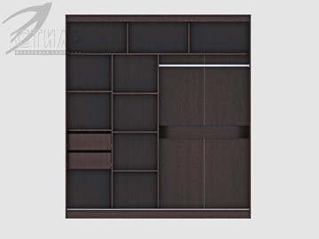 Шкаф 2-х створчатый Комфорт №12 2.0 с прямоугольными зеркалами в Улан-Удэ - предосмотр 1