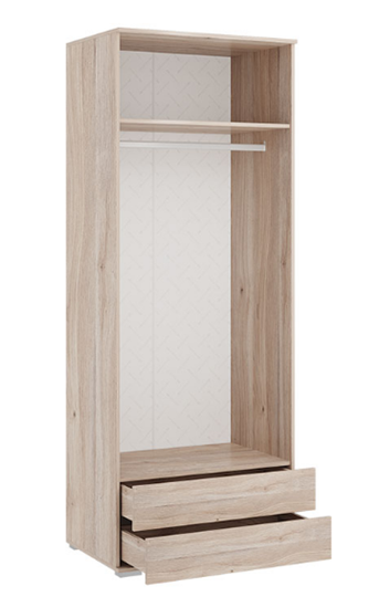 Шкаф для одежды Лайк 55.01, дуб мария/галька в Улан-Удэ - изображение 2